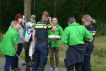 In discussie met de politie, een vermoord konijn dat het slachtoffer is van de konijnenhouderij mogen we niet tonen