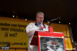 Geoffrey Deckers van EDEV sprak tijdens de manifestatie van Konijnen in Nood.
